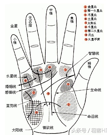 手相八卦及八大丘（李说租房）