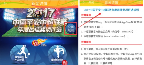 中超投票在哪里投(2017中超年度最佳奖项评选开启，赶快来为富力将士投票！)