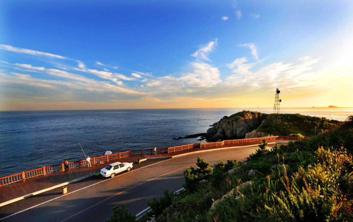 阿财带领大家徒步一条大连最美的景观大道:滨海路 大连滨海路全长是