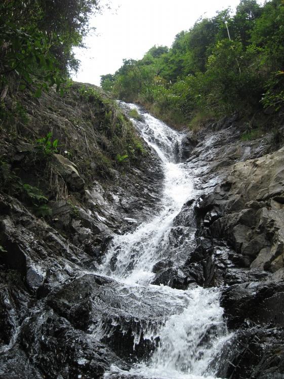 陸川九龍瀑布位於陸川縣溫泉鎮四良村,距縣城約3千米,是桂東南第一大