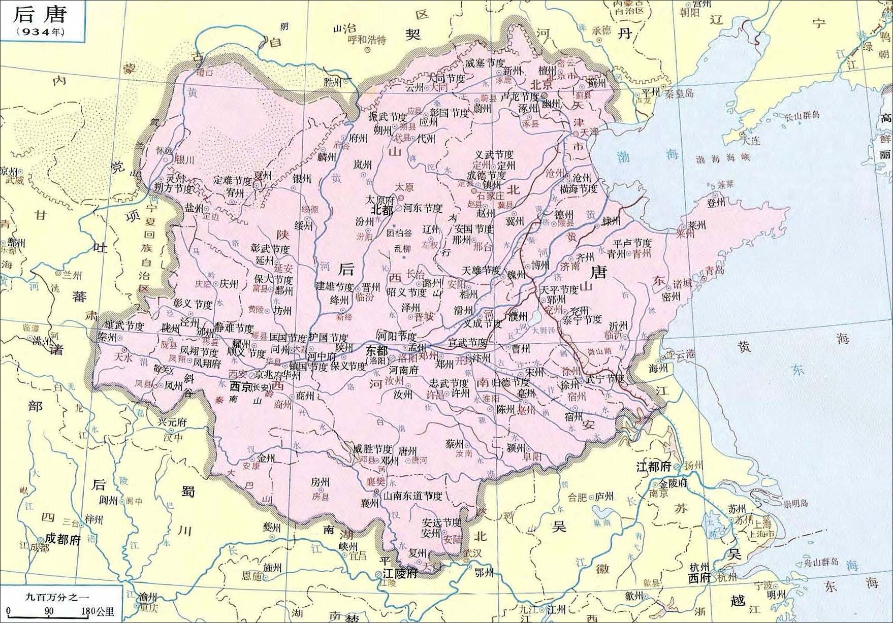 李治时期唐朝版图图片