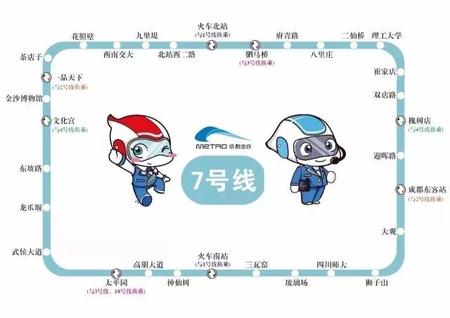好吃丨成都地铁7号线沿线美食快收藏好，下月开启吃货模式！