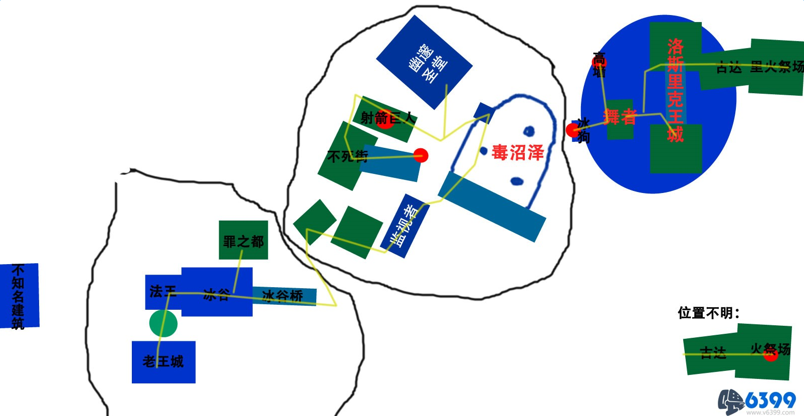 黑魂3地图黑魂3地图攻略路线图