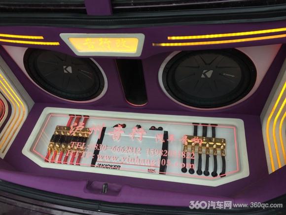 酷炫外形看着就过瘾 本田思迪改装美国K牌汽车音响