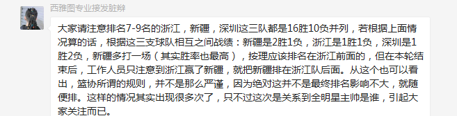 cba排名为什么用积分(科普：CBA积分规则执行国际篮联规定 7-9排名有争议学习NBA才合理)