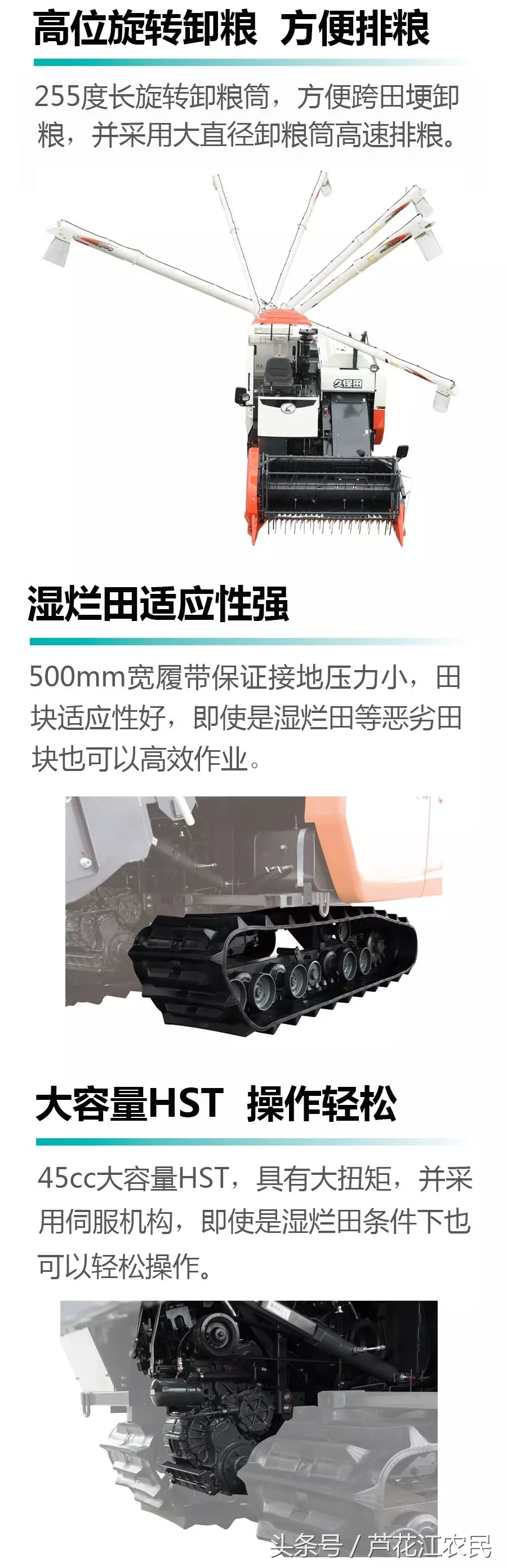 久保田履帶聯(lián)合收割機4LZ3（PRO758Q）特點與參數(shù)，你會選擇它嗎