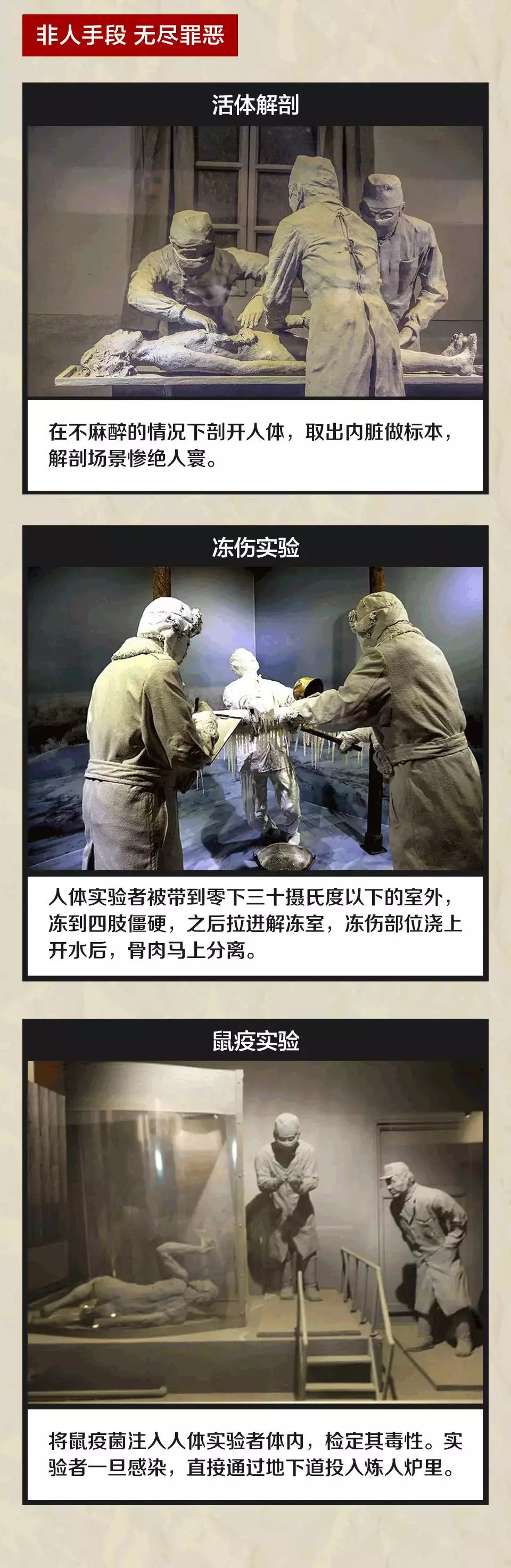 日本731部队的活体实验图片