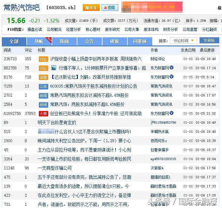 常熟汽饰两股东就急着减持(常熟汽饰股票为什么减持)