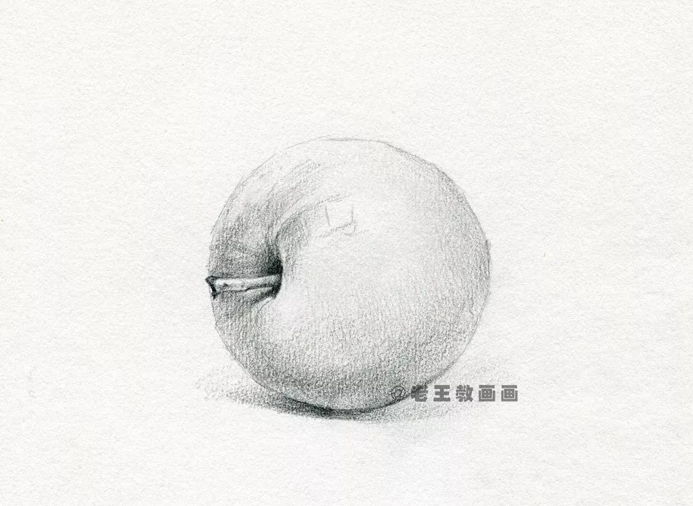 教你画素描苹果;简单易学的绘画教程