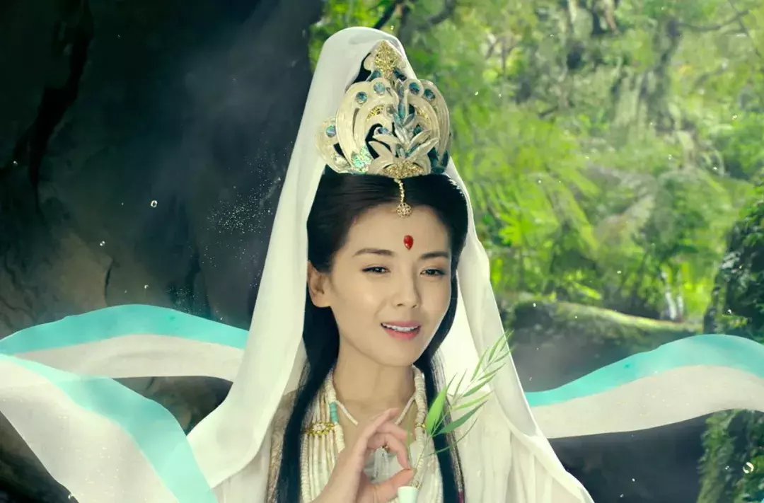 刘涛饰演的观世音,这眼神也不知道是咋了.