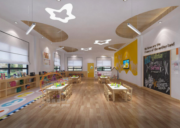 这家国际幼儿园装修成这样，孩子们还想回家吗？幼儿园设计效果图