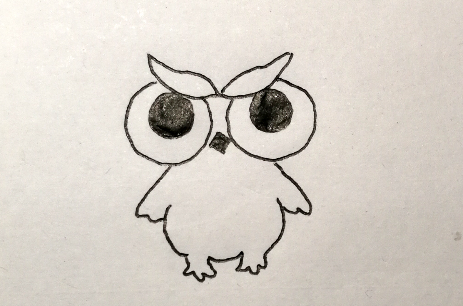 猫头鹰怎么画(简笔画)