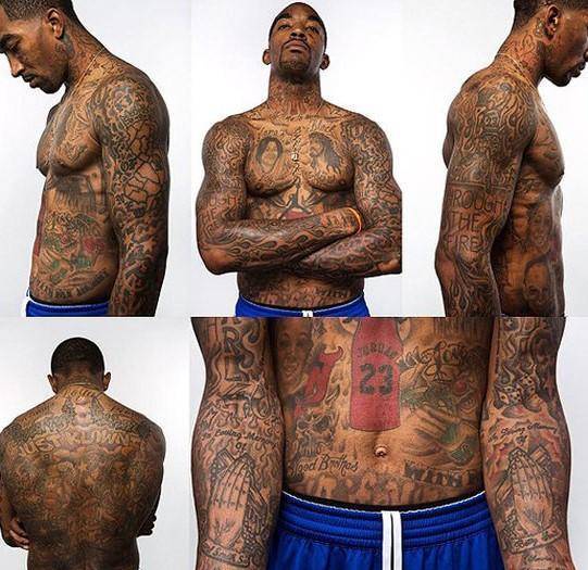 nba球员洗纹身有哪些(NBA球员有多喜欢纹身？16张球员纹身图张张密集，1人是纹身届乔丹)