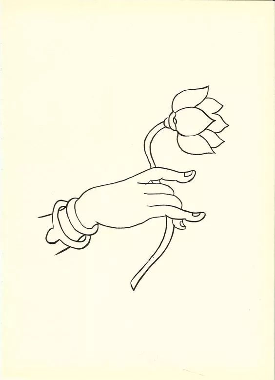 经典白描佛手图谱,难得一见