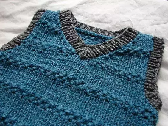 婴儿毛线背心款式图片(我是编织控) - 乐宝宝贝