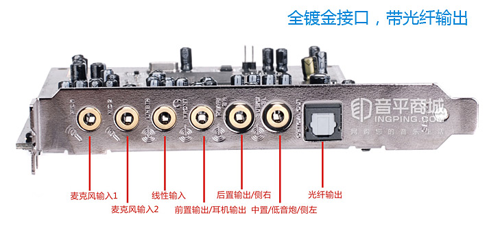 声卡插孔示意图图片