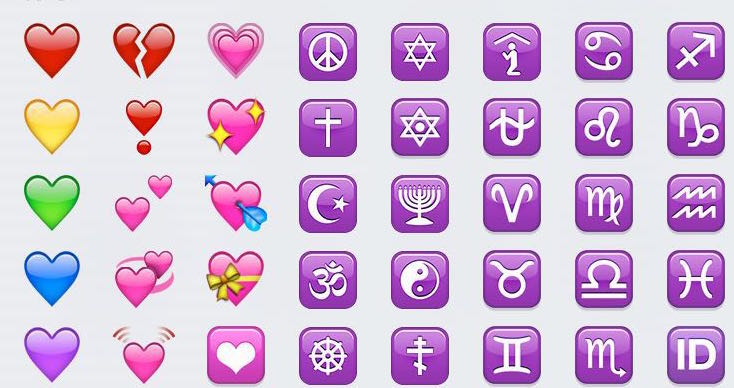 第四,表情符号中不同颜色的"爱心"代表的含义也不同.no.