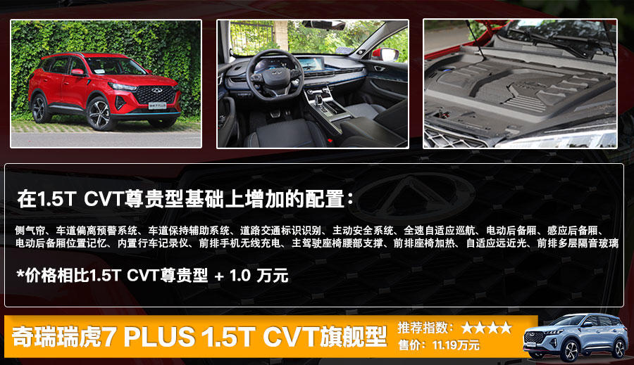 奇瑞瑞虎7 PLUS上市售8.69万起，全系9款车型选哪款更划算？