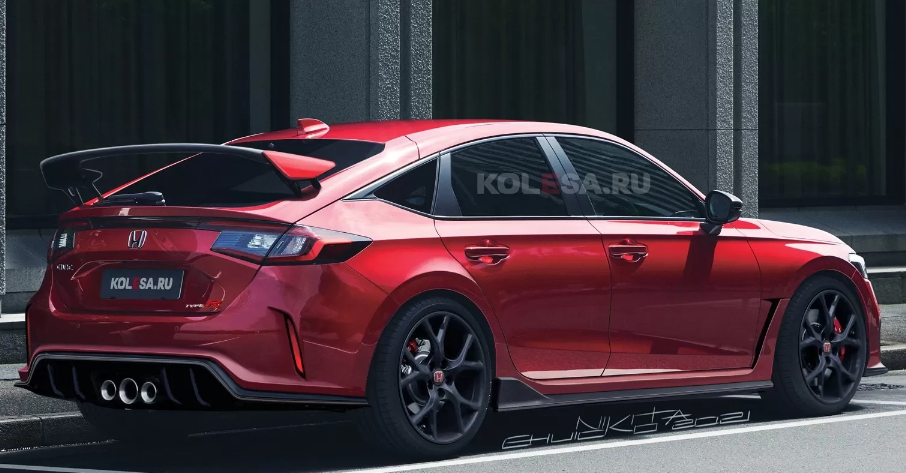 全新思域Type-R效果图曝出,激进套件无愧思域王称号