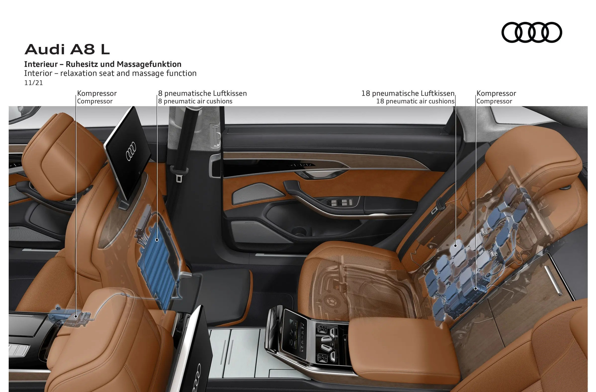全新中期改款奥迪A8正式发布，换装全新外观设计，配备数字大灯