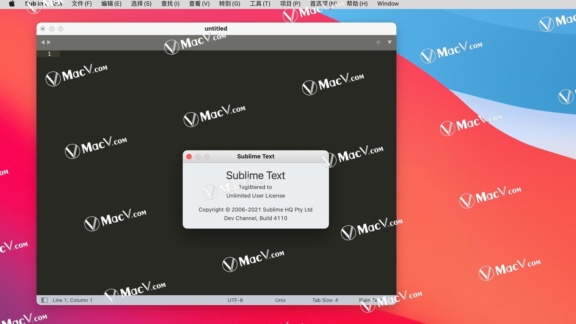 sublimetextformac(代码编辑器)v4.0(4110)中文激活版