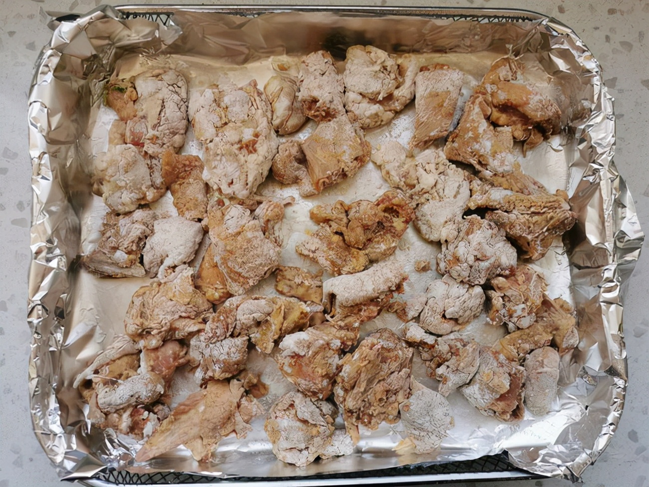 适合冬天吃，无油脆皮炸鸡，简单3步外酥里嫩，香到舔手指