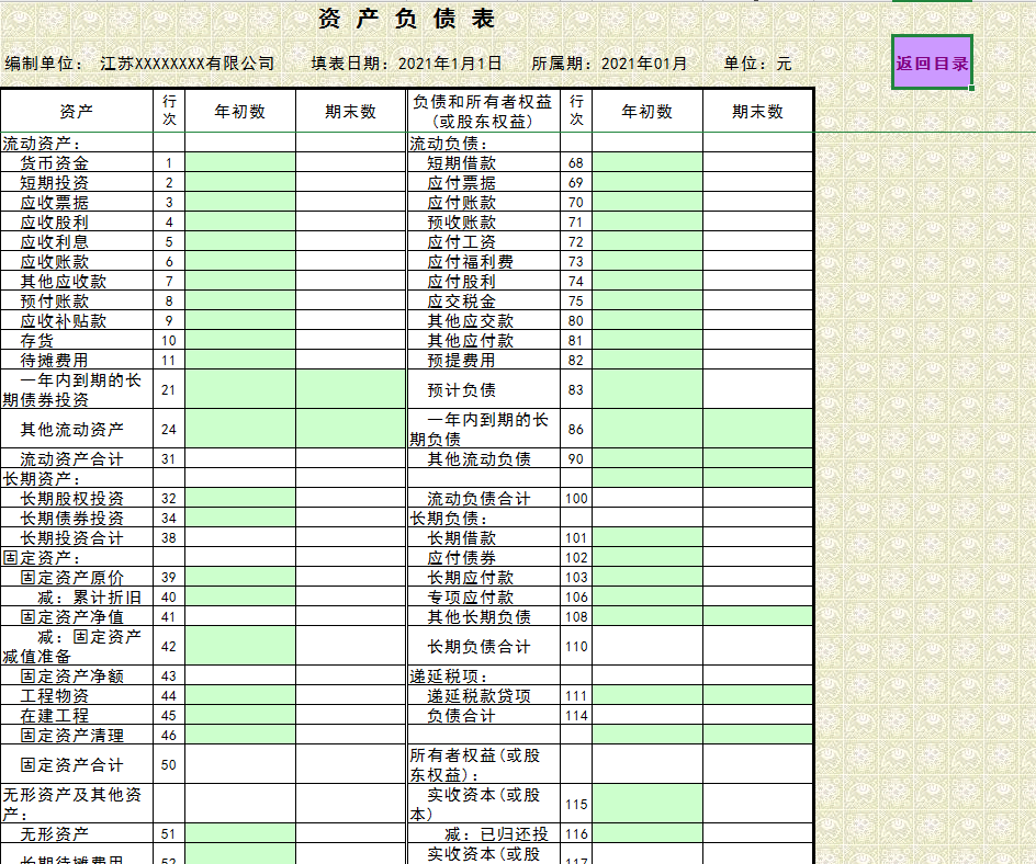 會計科目餘額表模板財務快收藏