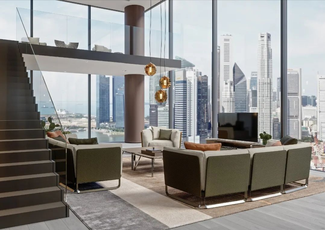 海湾边的顶层公寓，又潮又奢
