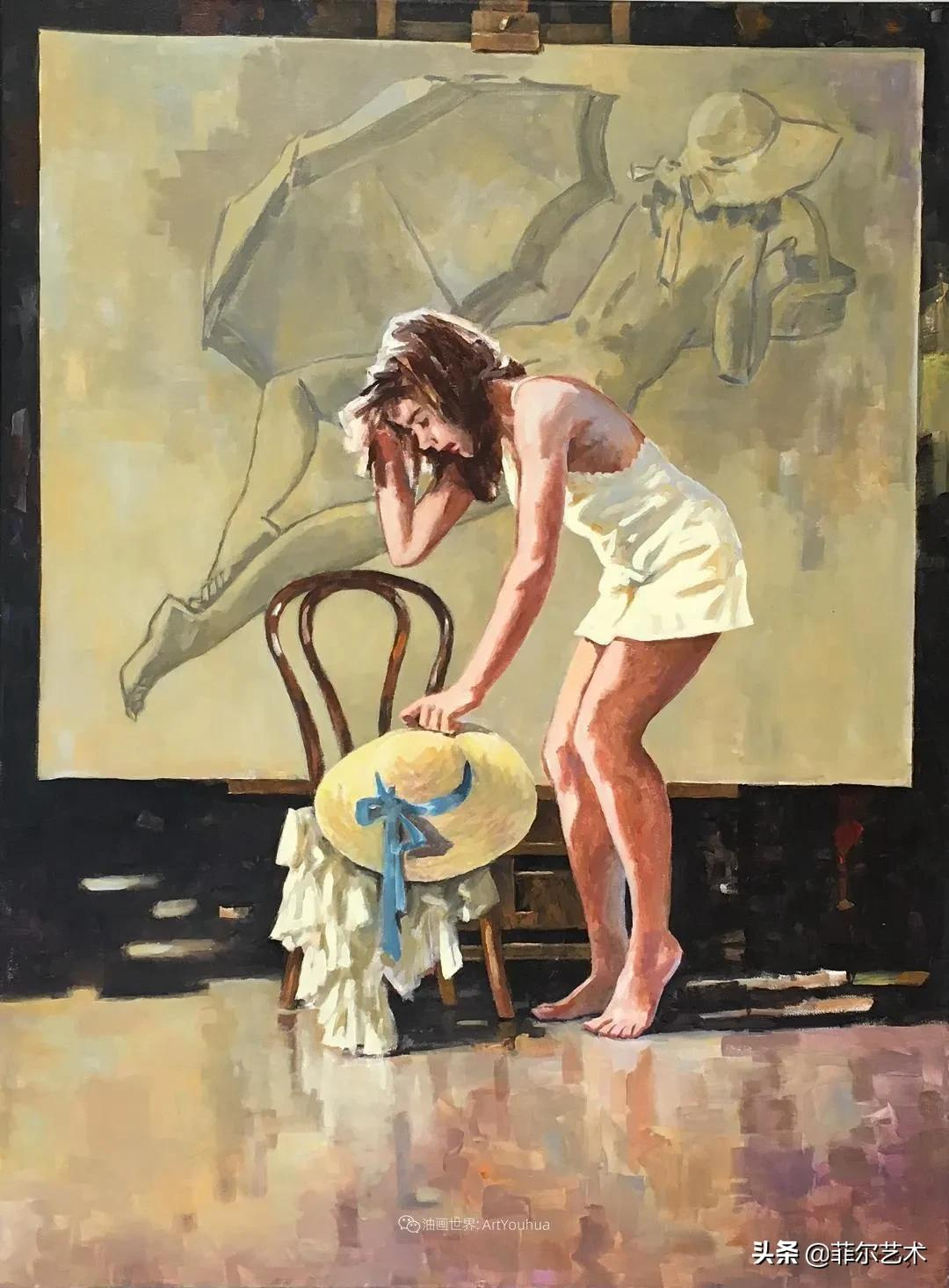 当代美国现实主义画家罗伯特·萨尔索尼人物油画作品欣赏