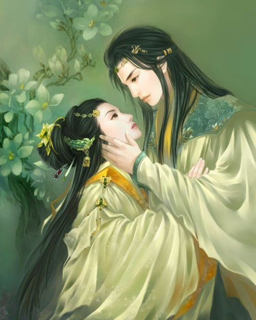 月下花影摇，琴声绕梁悠，一梦千年，唯美如诗。