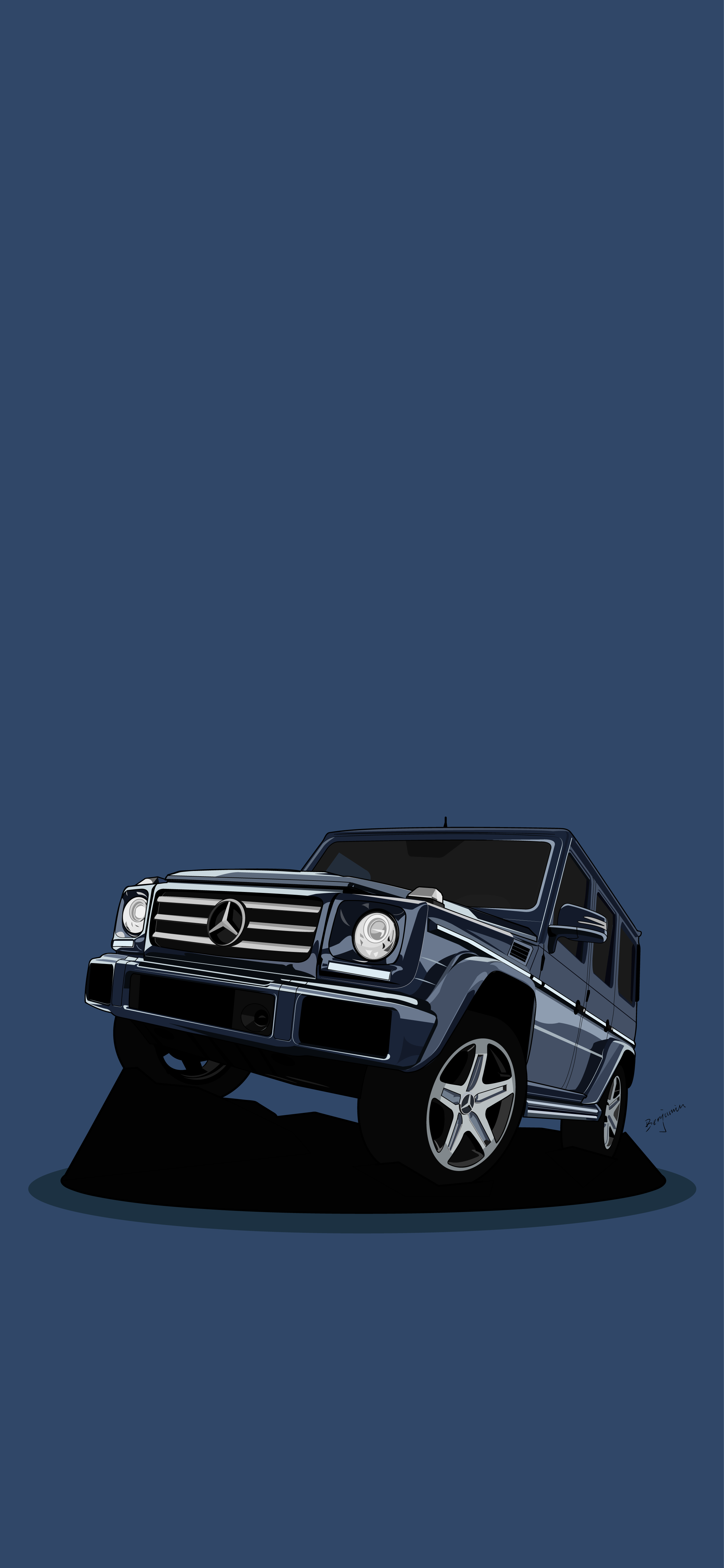 「原创」手绘壁纸 硬派越野合集 奔驰 丰田 路虎 jeep 坦克 铃木