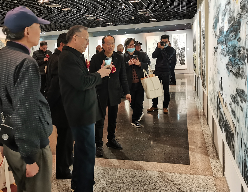 壮丽江山·书画篆刻作品展在浙江图书馆开幕