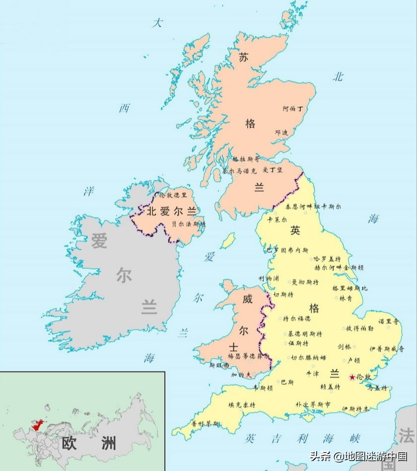 英国国土面积在全球排第144位，只有24.4万平方公里。