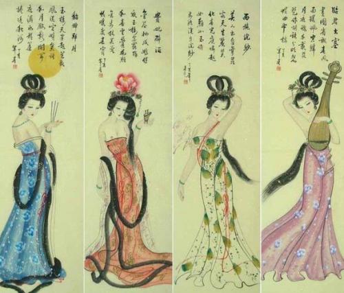 中国古代四大美女诗词大全集
