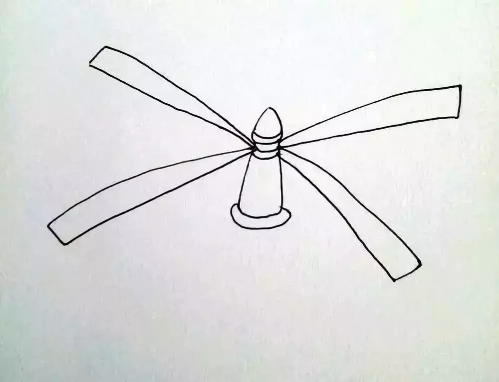 简笔画 | 炫酷的直升飞机绘画教程, 分分钟学会,收藏起来教孩子