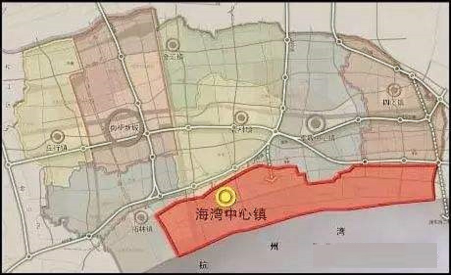 上海市奉贤区的南桥之外：海湾镇有旅游高校，奉城镇被纳入自贸区