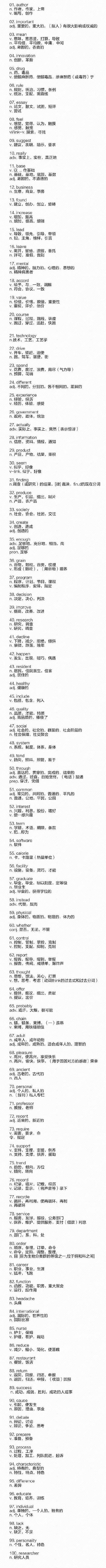 1000个常用四六级核心词汇，临阵磨枪祝你稳过！