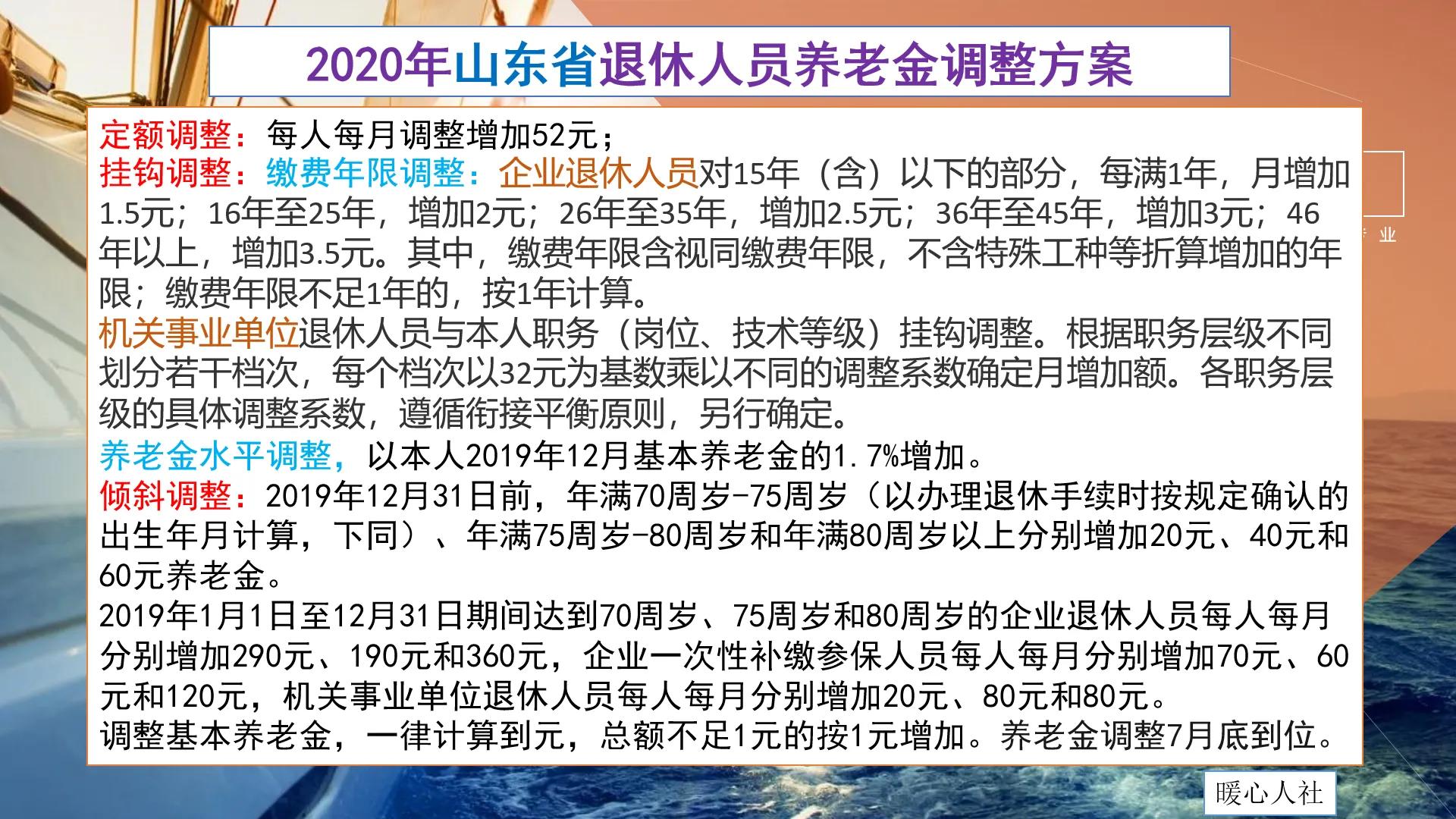 山东省2021年养老金调整方案发布，一提三降，企业事业全面并轨