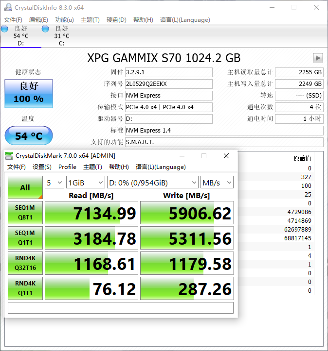XPG s70 1tb pcie 4.0 ssd評測:這才是性能猛獸