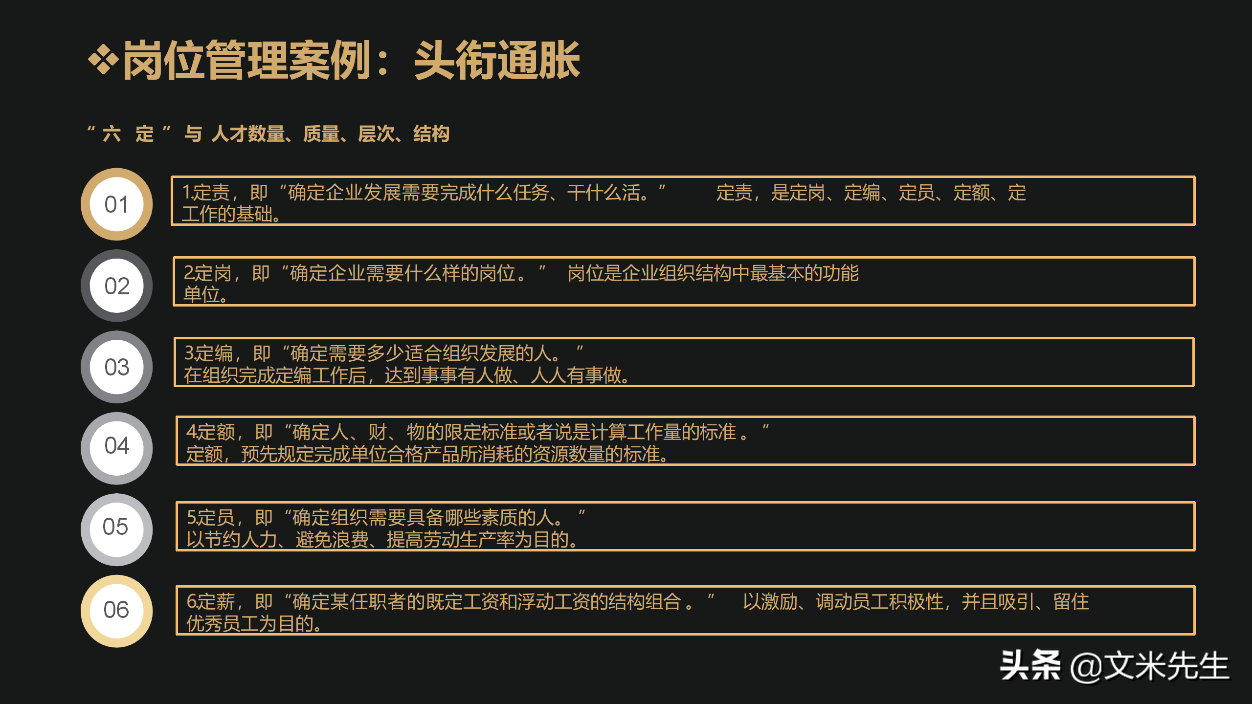 如何做好定责定岗定编定额定员定薪，用“图+表+范例”定岗案例