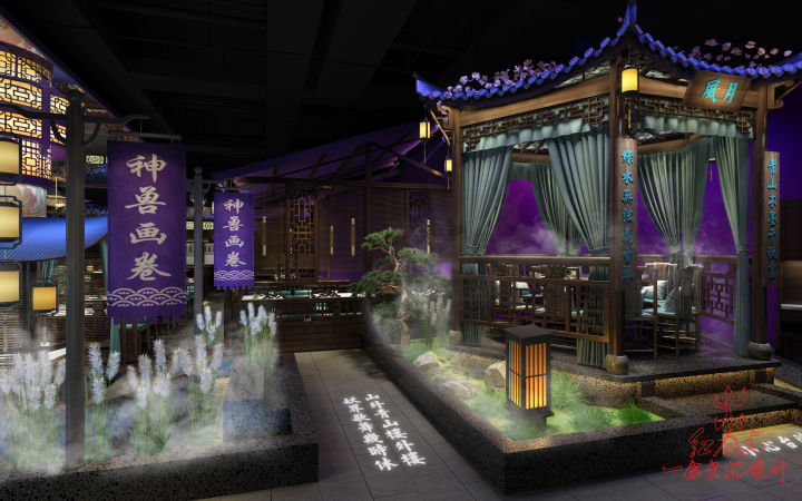现代简约风餐厅包间装修效果图展示