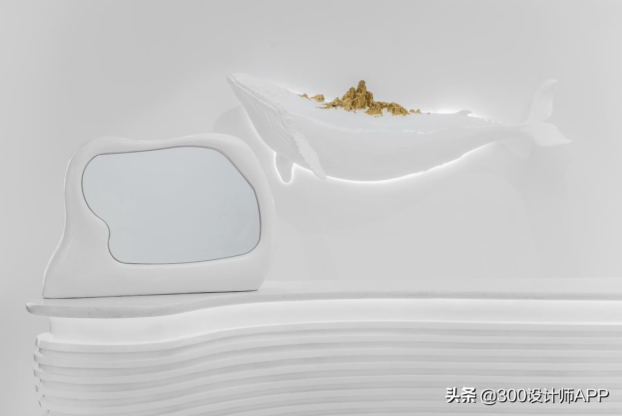 徐年迪作品：极简白理发店，260㎡装修60万，空荡荡却很高级