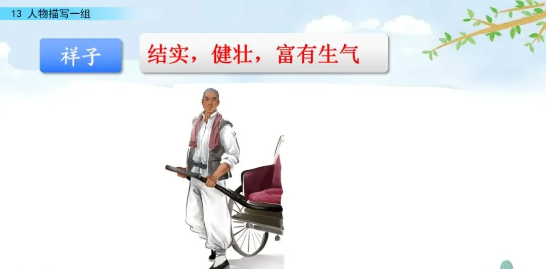 部编五年级语文下册第13课《人物描写一组》》知识点及课堂测试题