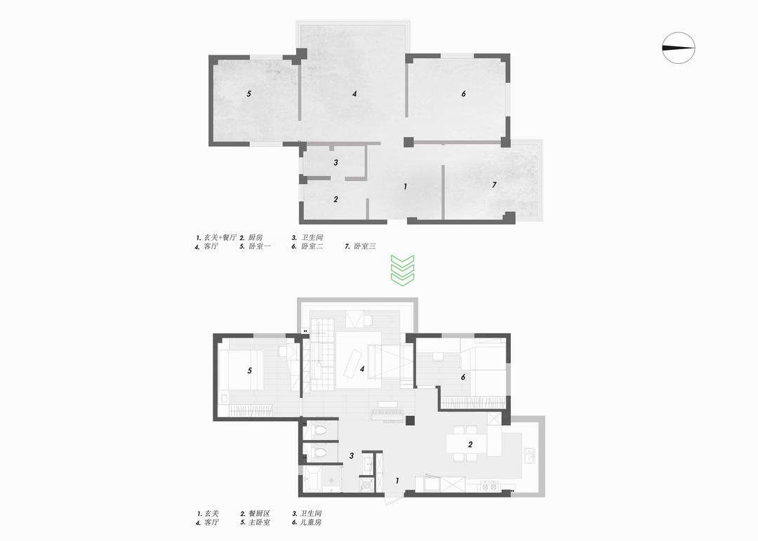 去除多余装饰造型，92㎡被安排得明明白白，回归生活本质