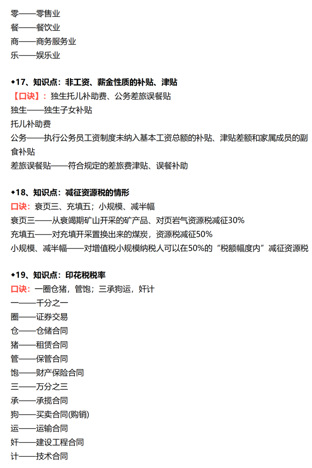 21年初级《经济法基础》+《会计实务》必背口诀汇总