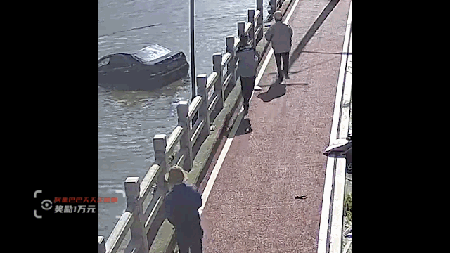 女子驾车冲入3米深河，生死两分钟，“最帅F4”出手了