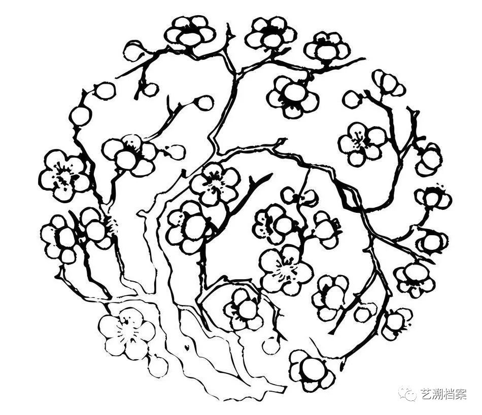 梅花纹莲花,是我国传统花卉