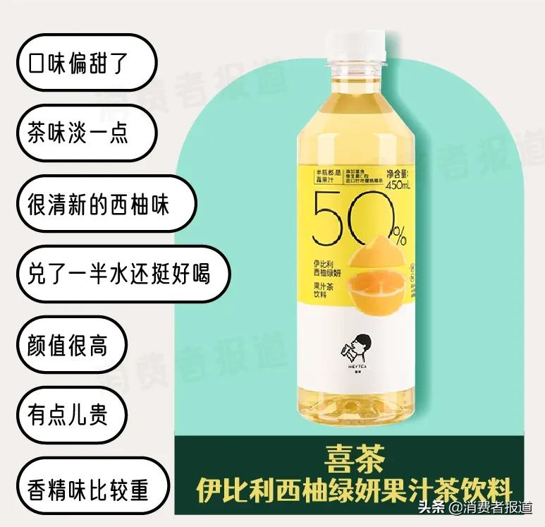 19款茶饮料口碑报告:康师傅1款评价垫底,被吐槽像急支糖浆