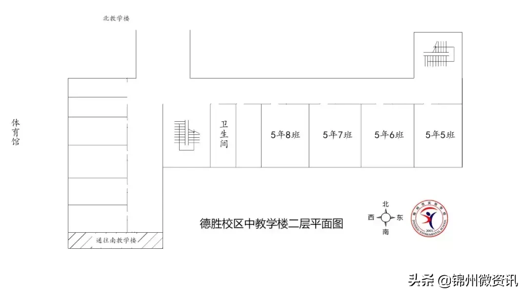 锦州市实验学校德胜校区各班教室分布图