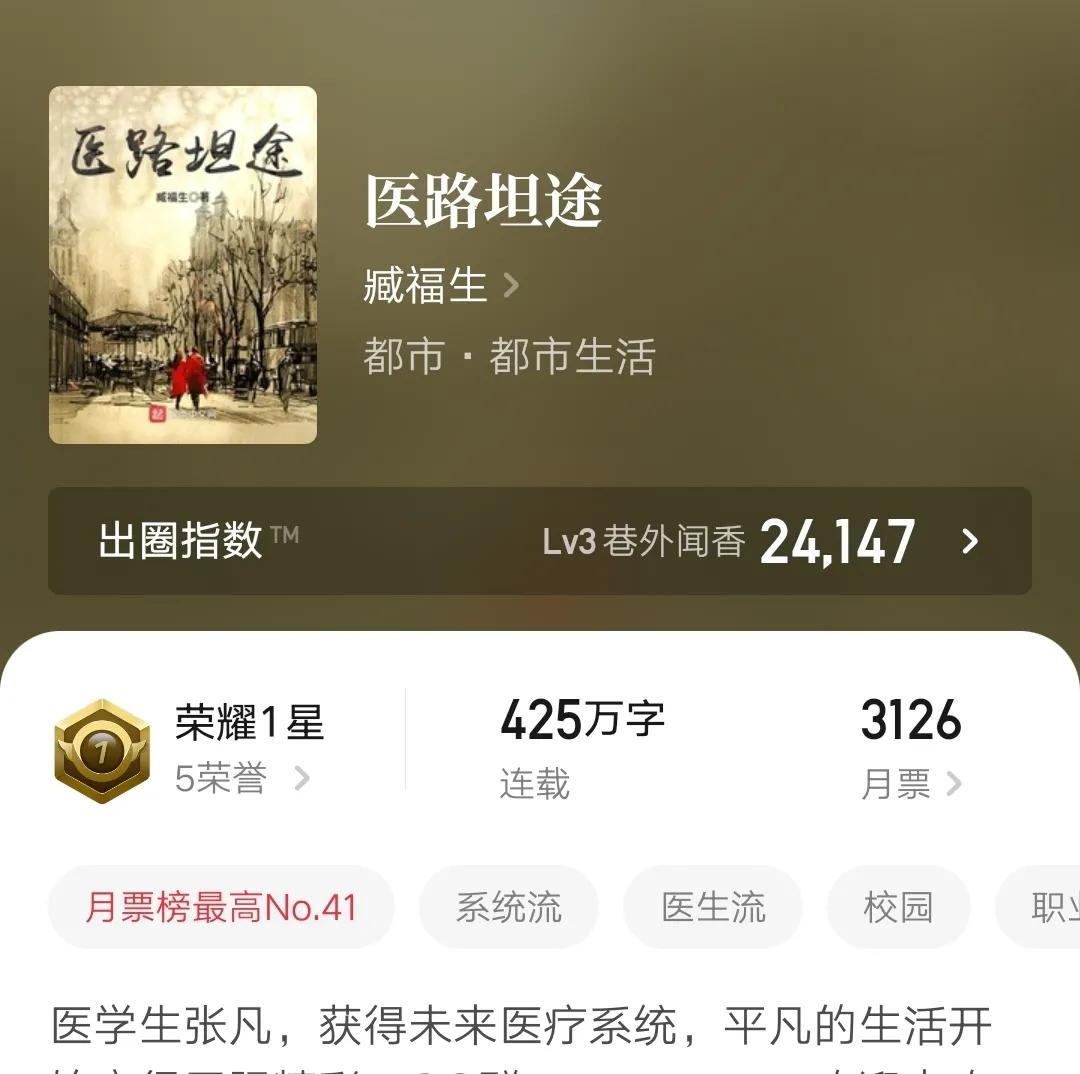 六本都市连载小说，主角职业各有不同，同样拥有精彩人生，书荒进